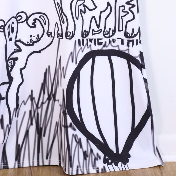 Doodles Printed Textile Mock Neck Dress - SMALL/MEDIUM - Picture 5 of 7